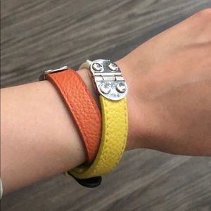 BCBG multi color Leather bracelet